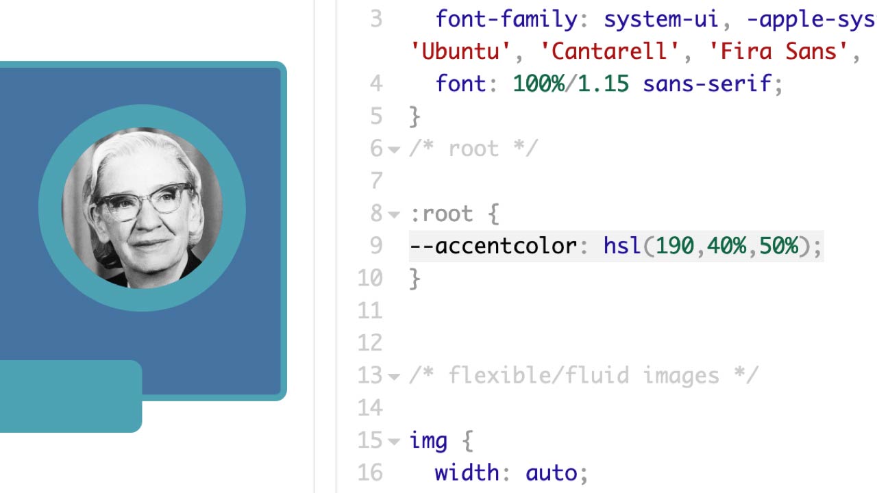 Course image for Getting Started with CSS Variables.